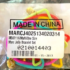 Marc by Marc Jacobs jelly bracelets with charms BN